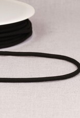 Rond zacht koord 4,5mm zwart  col 014