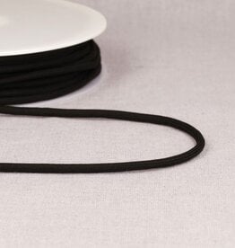 Rond zacht koord 4,5mm zwart  col 014