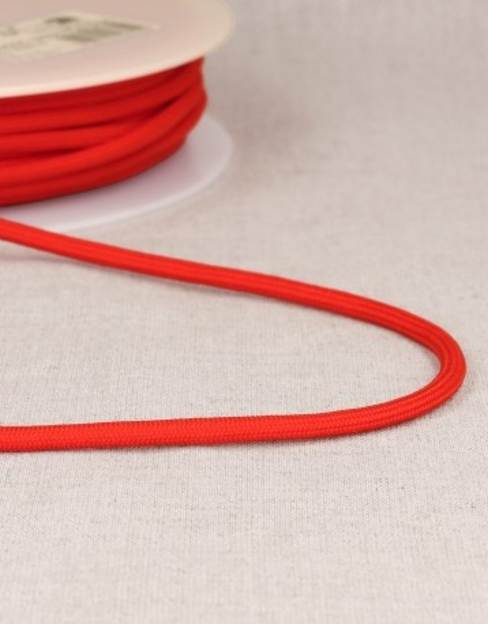 Rond zacht koord 4,5mm rood  col 008