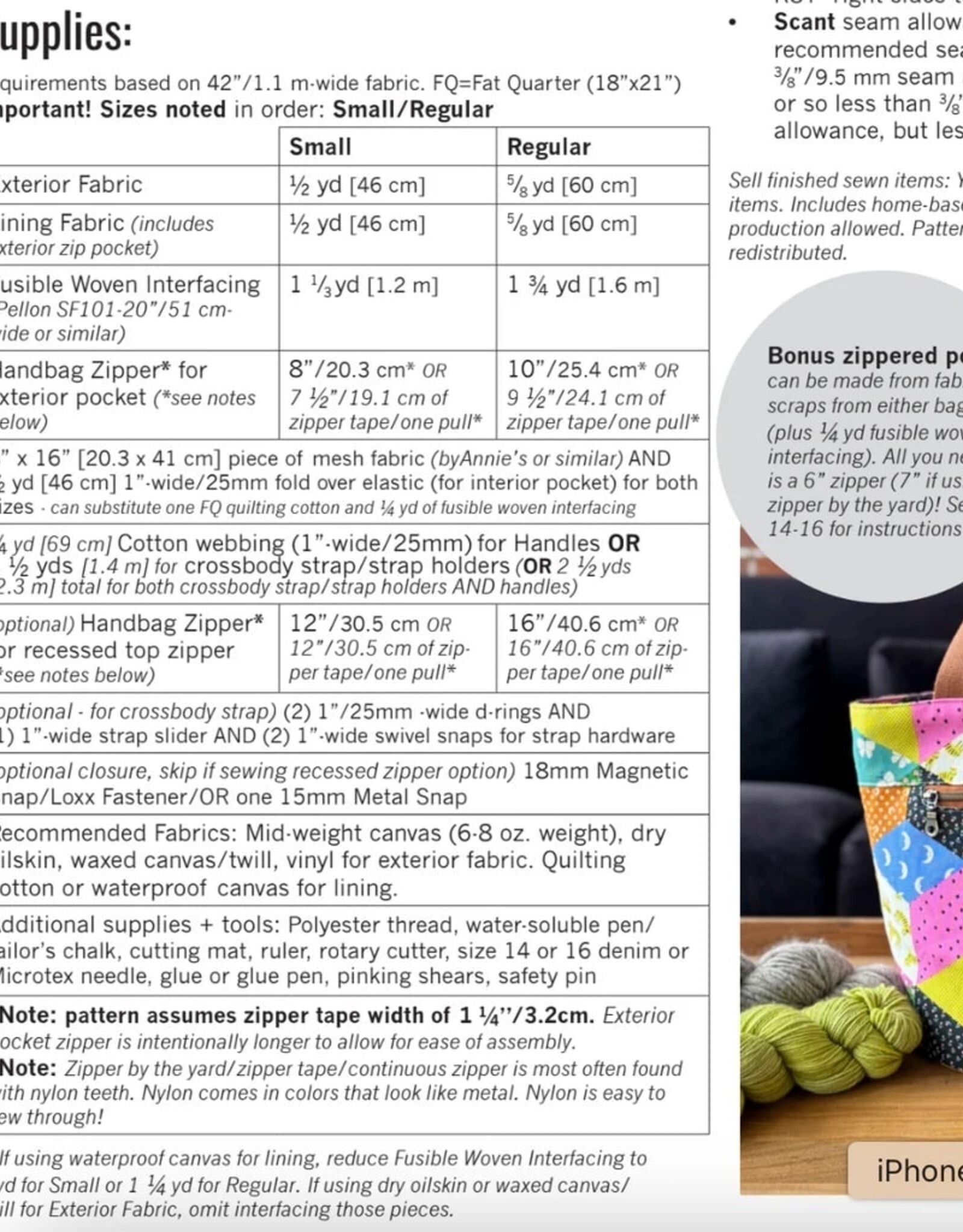 Quarry tote & bonus pouch