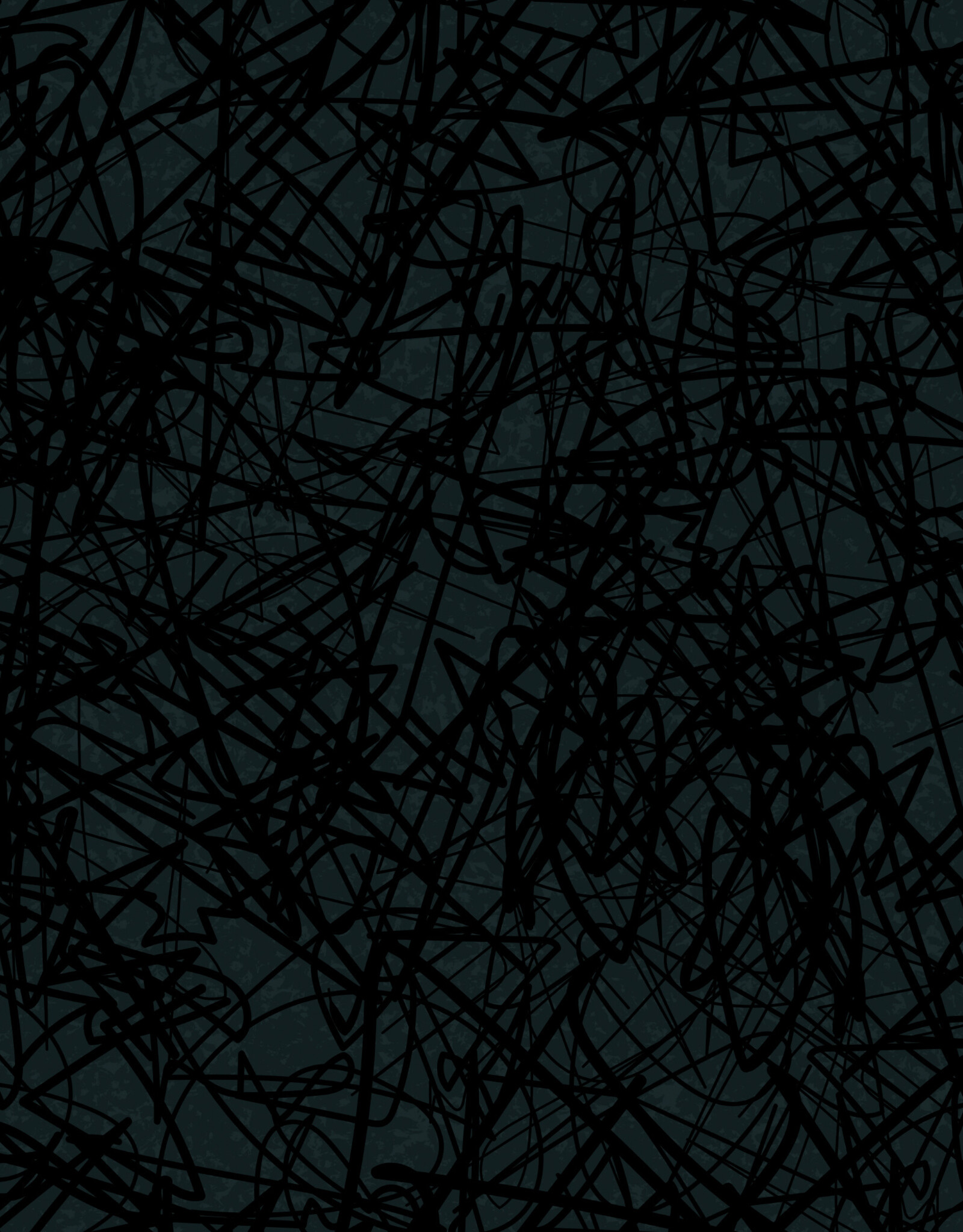 French terry  fox devils wild abstract groen - Thorsten Berger