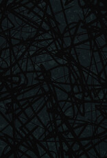 French terry  fox devils wild abstract groen - Thorsten Berger