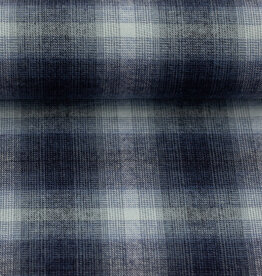 Flanel Maverick check blauw