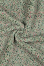 Teddy tweed melange oud groen