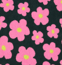 Teddy flowers army groen, roze