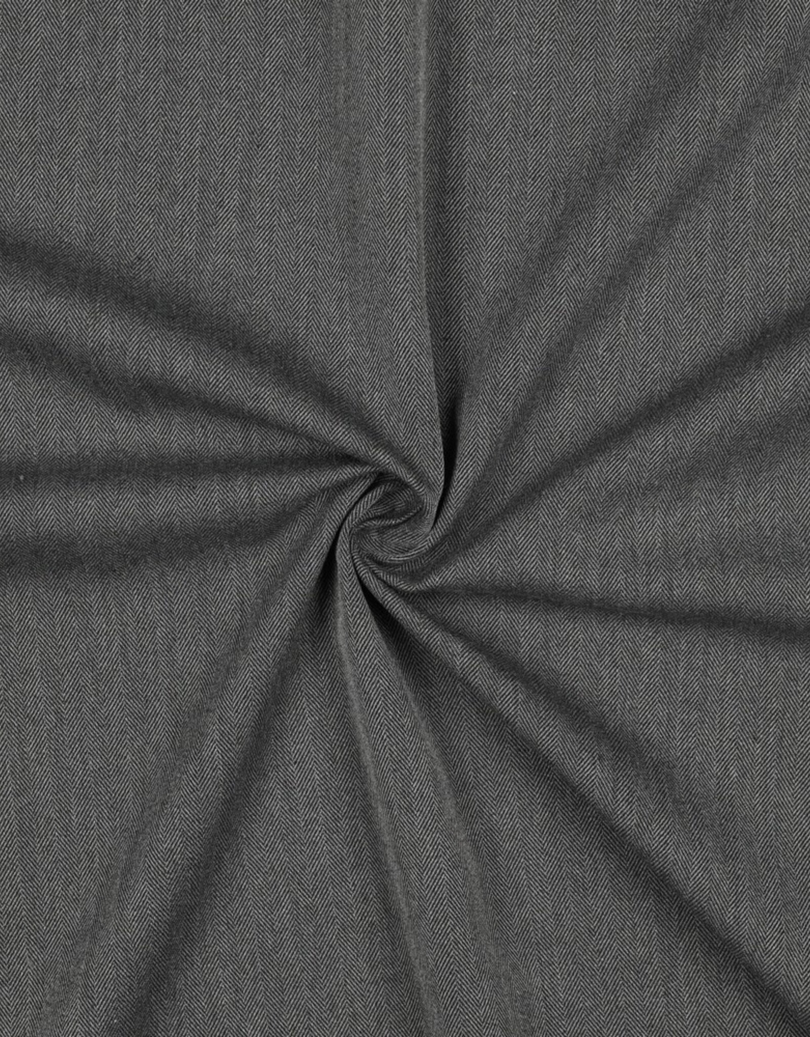 Gabardine herringbone grijs