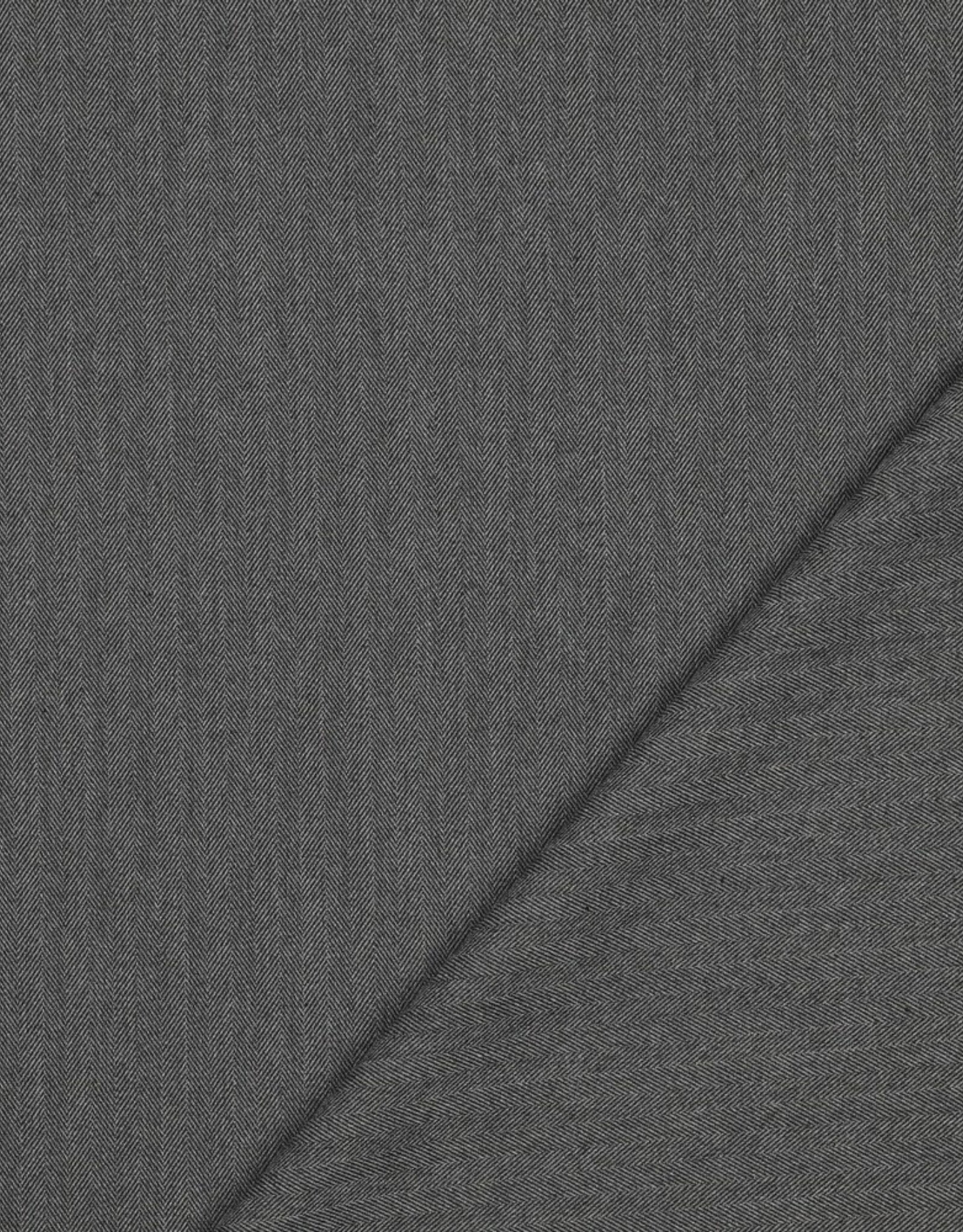 Gabardine herringbone grijs