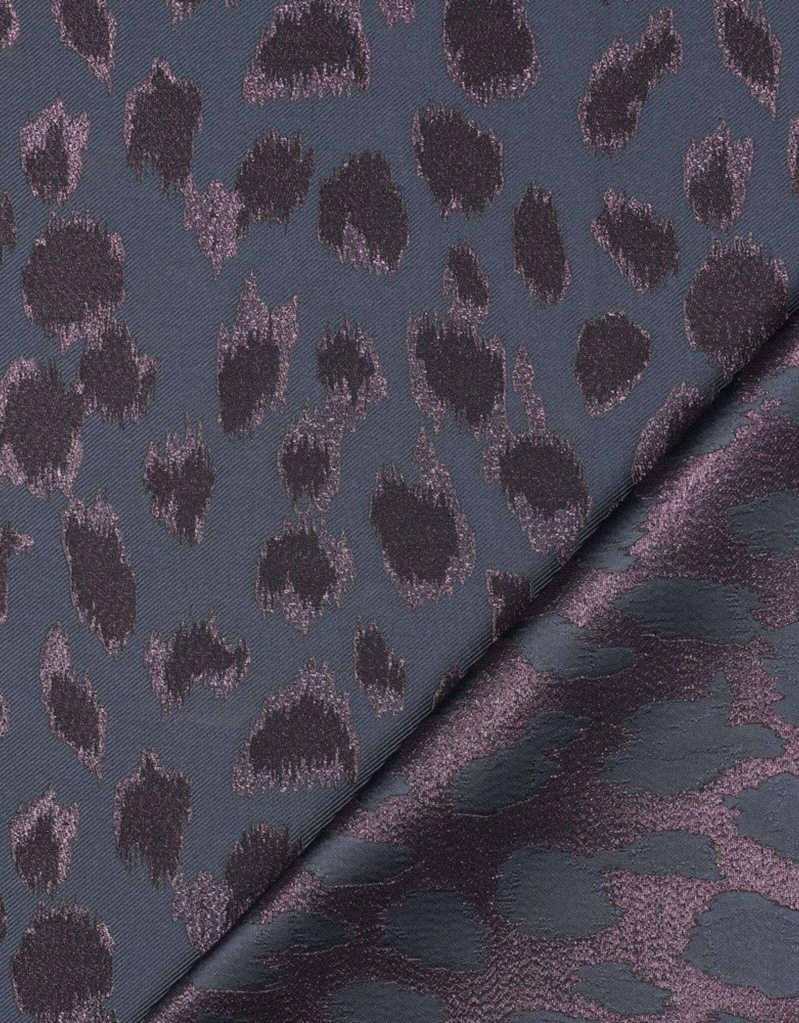 Jacquard animal skin petrol glitter roze