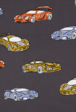 French terry raceauto grijs