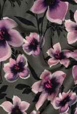 French terry digital grote lila bloem