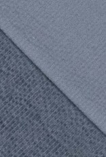 Corduroy met   stretch -8W  bubble wash donker indigo