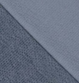 COUPON 65X140CM Corduroy met   stretch -8W  bubble wash donker indigo