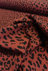 Waterproof rip stop leopard terracotta