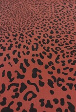 Waterproof rip stop leopard terracotta