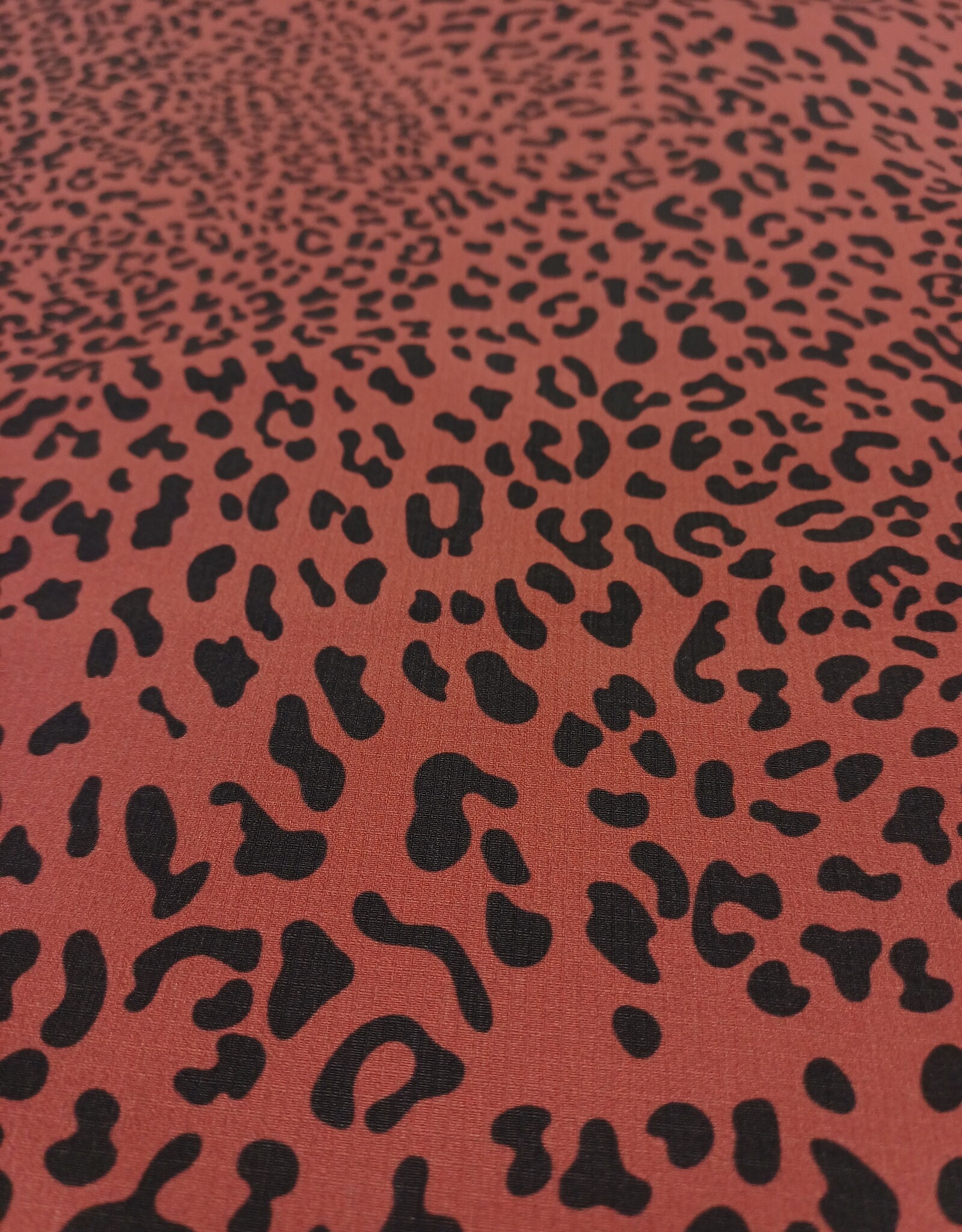 Waterproof rip stop leopard terracotta
