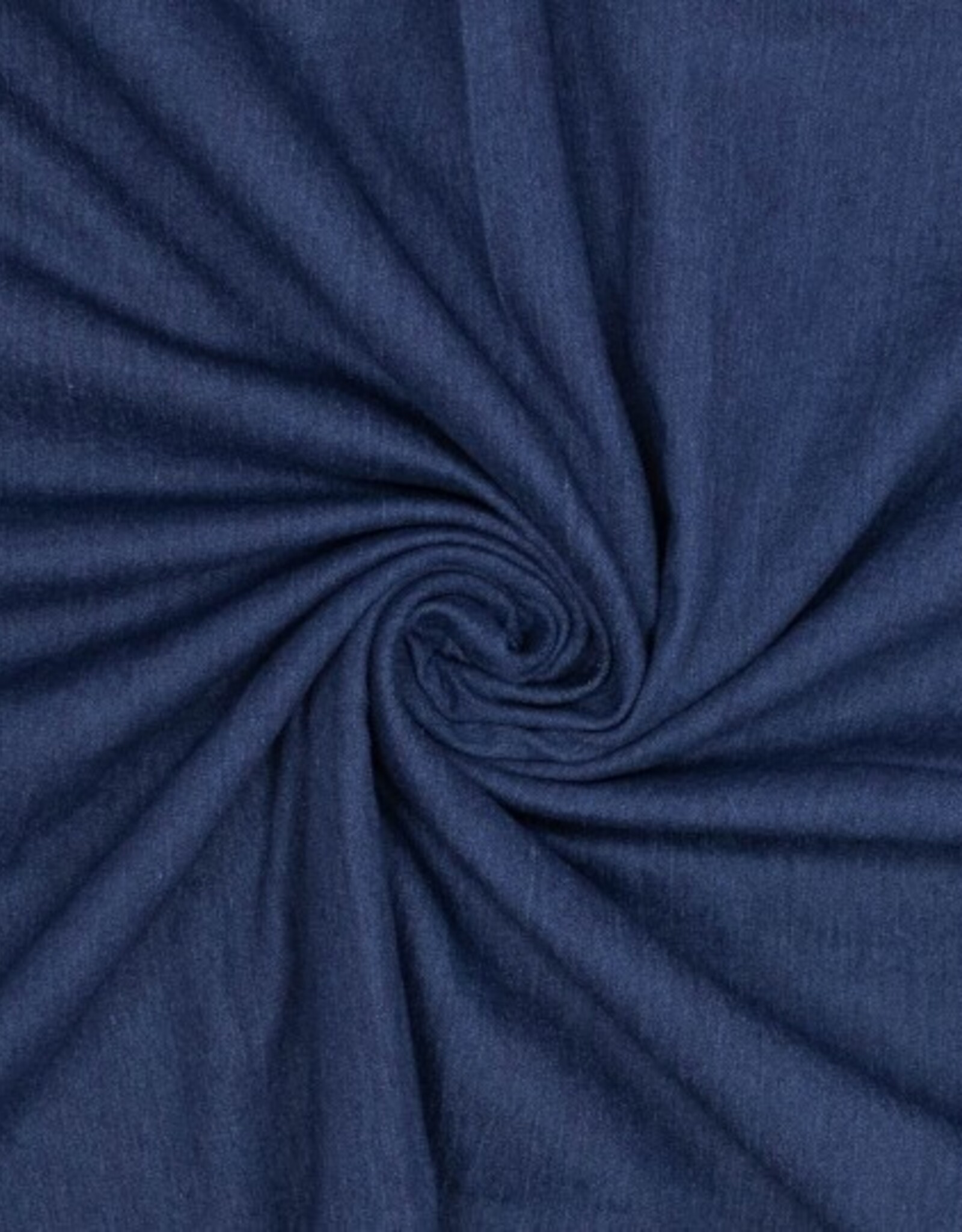 Twill denim indigo blauw