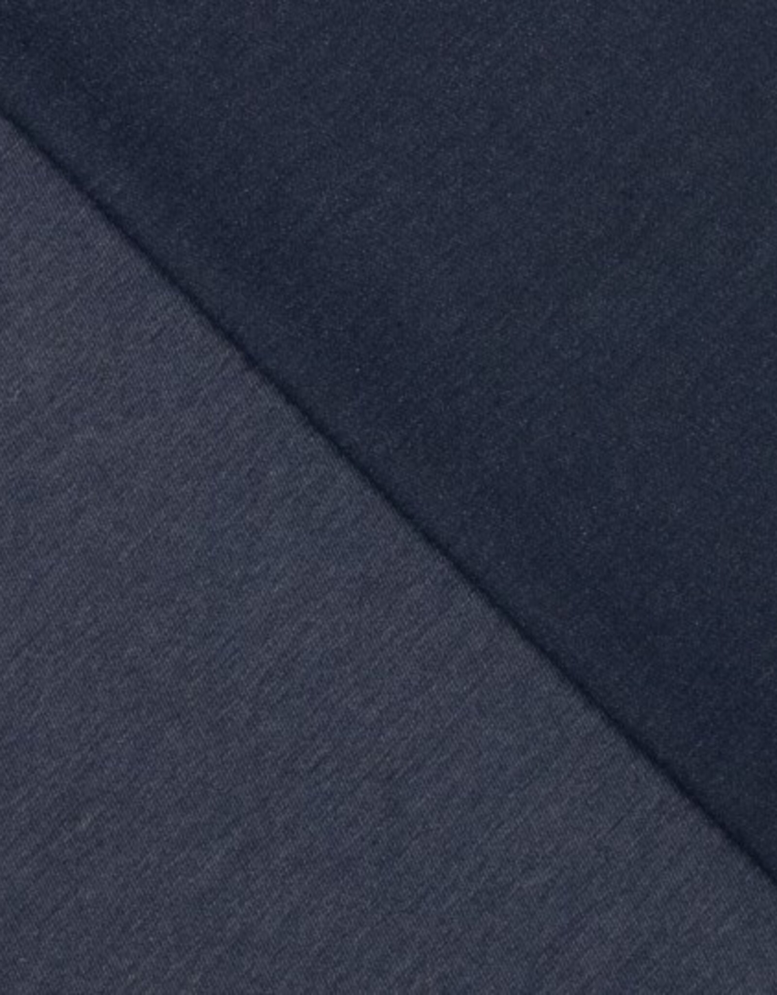 Katoen stretch denim look indigo blauw