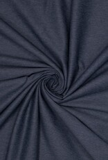 Katoen stretch denim look indigo blauw