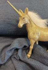 Katoen bouclé jeansblauw