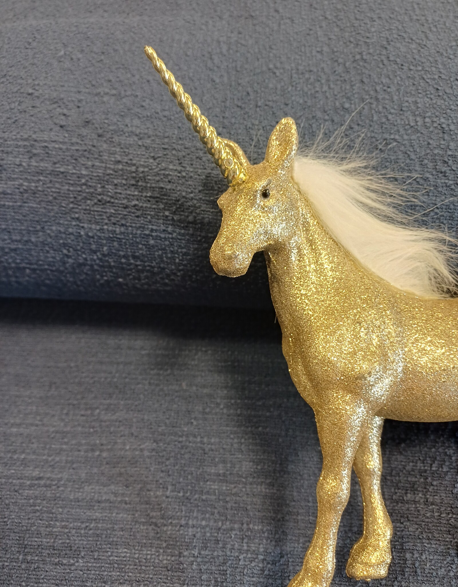 Katoen bouclé jeansblauw