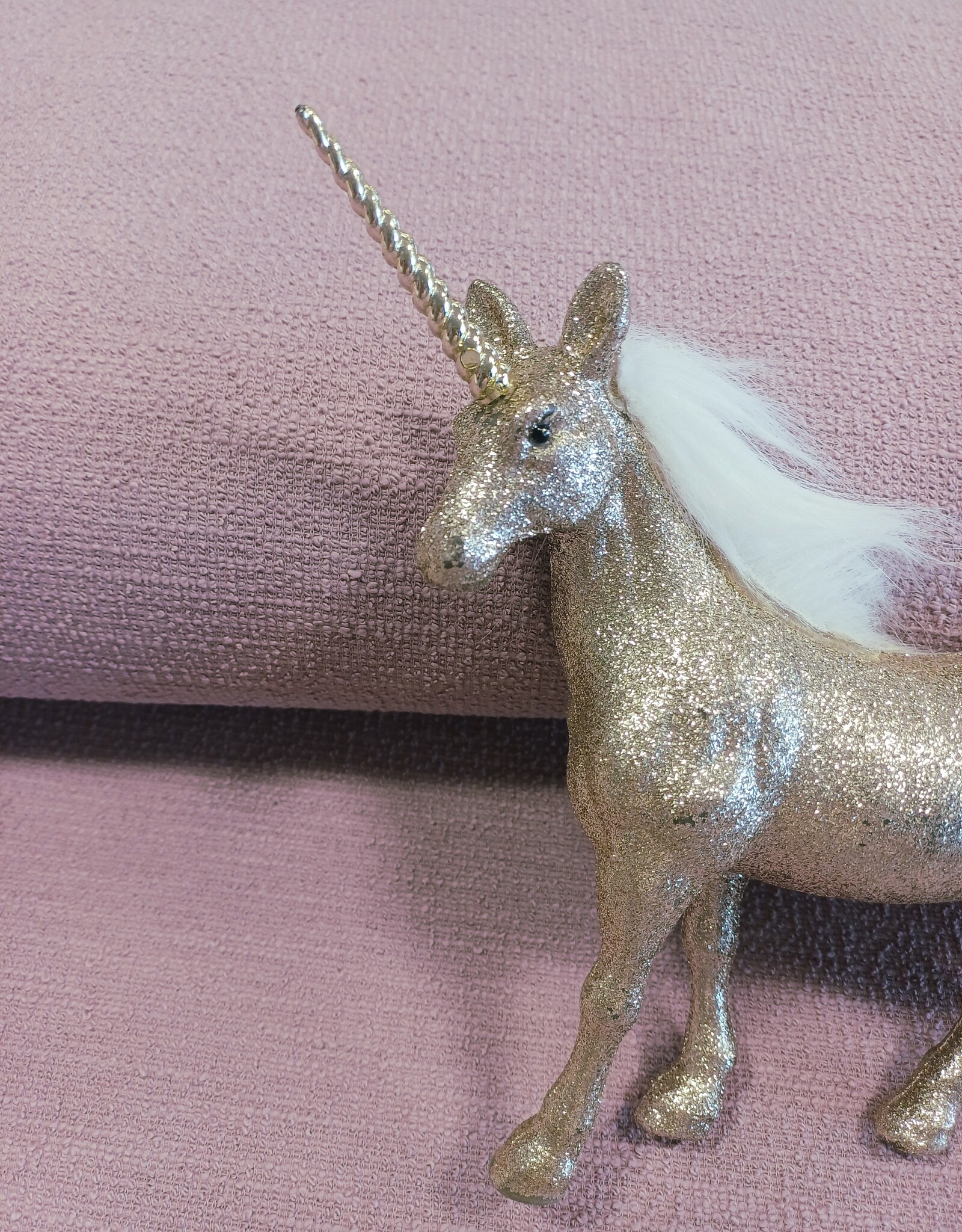 Katoen bouclé oud roze