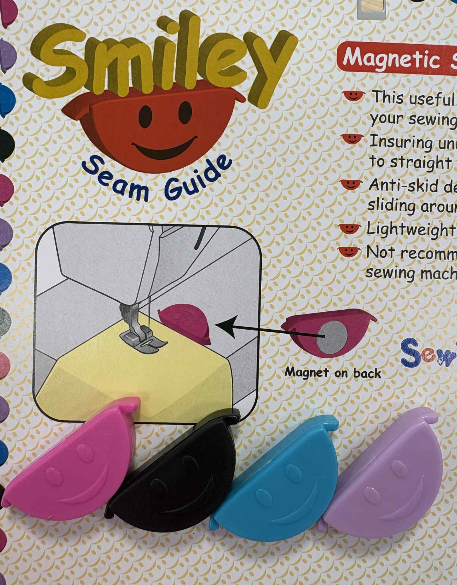 Magnetic sew guide -Smiley assortiment