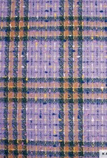 Tweed soho geruit lila oker