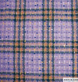 Tweed soho geruit lila oker