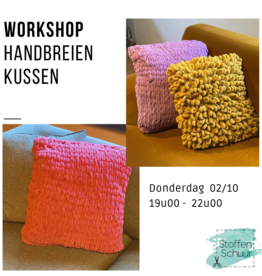 Workshop handbreien : kussen 2/10  -  59€ (via betaallink)