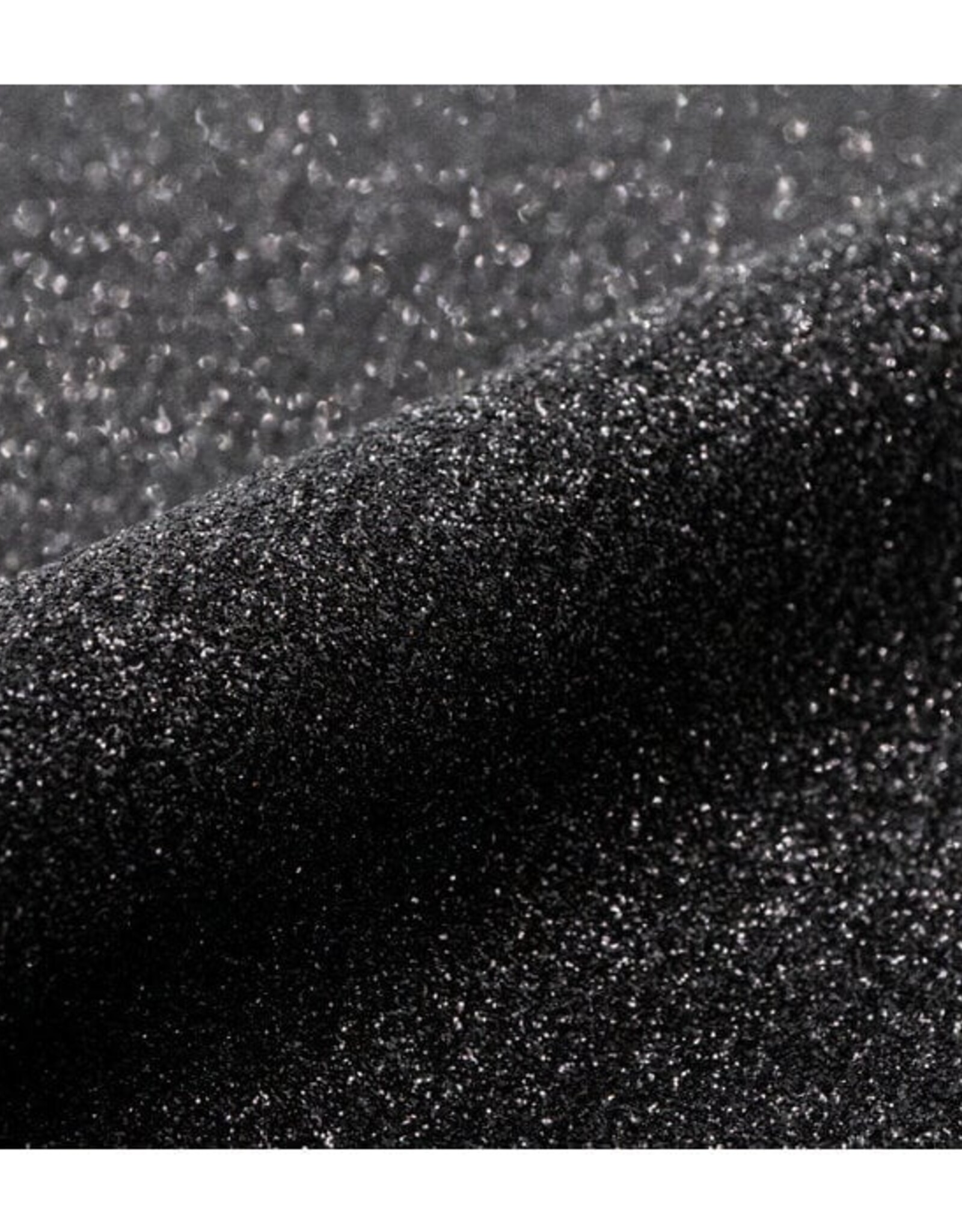 Siser Glitter Flex Black 019 zwart op 50cm breedte