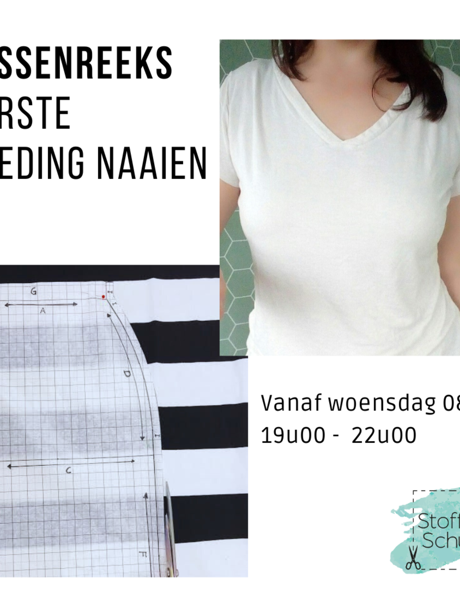 Lessenreeks eerste kledingstukken naaien oktober 2025