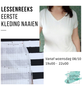 Lessenreeks eerste kledingstukken naaien oktober 2025
