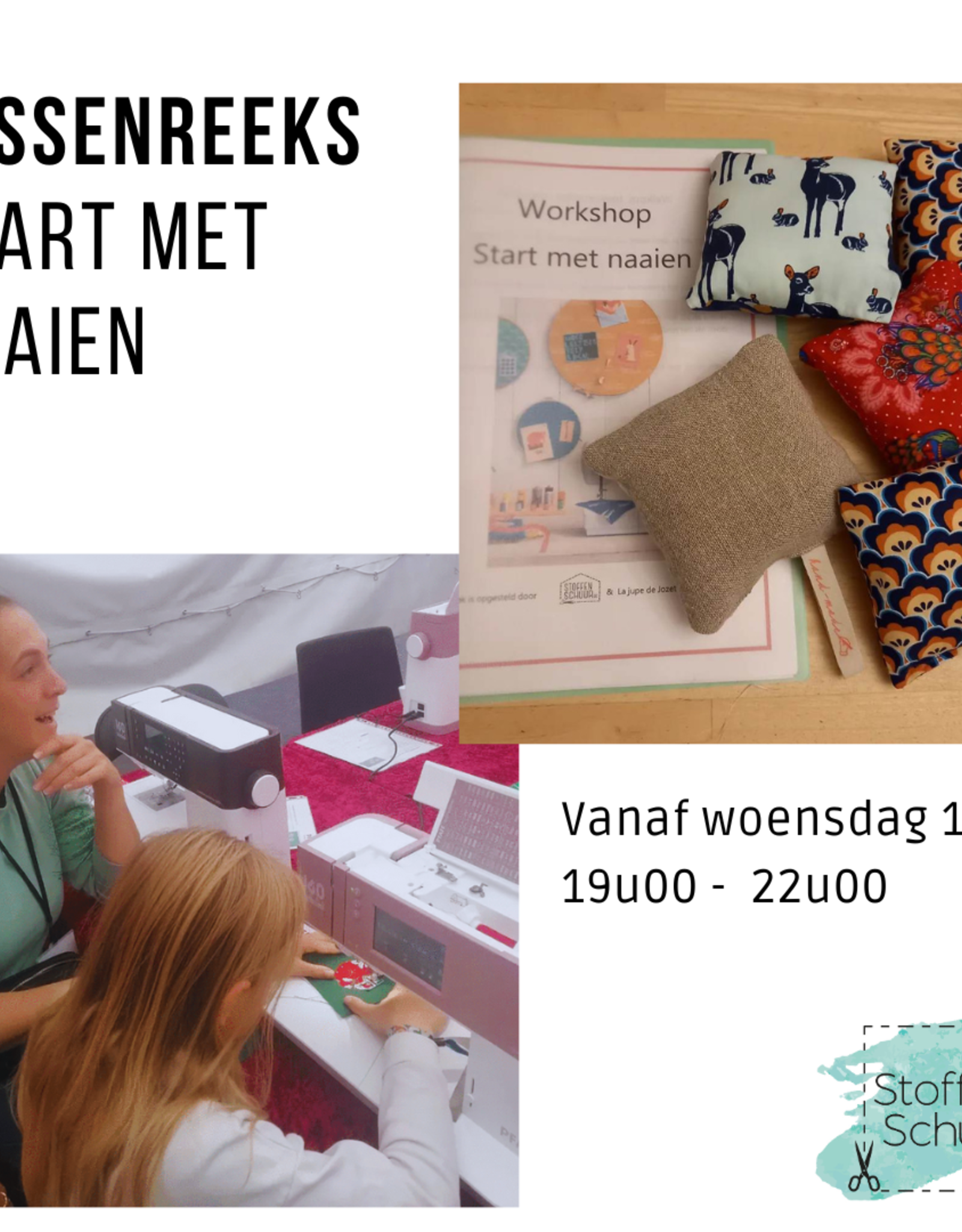 Lessenreeks start met naaien in 5 lessen november 2025