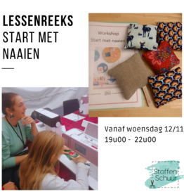 Lessenreeks start met naaien in 5 lessen november 2025