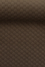 Caracas stug fluweel golfjesprint taupe