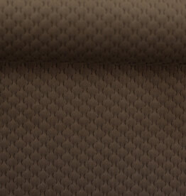 Caracas stug fluweel golfjesprint taupe
