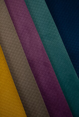 Caracas stug fluweel golfjesprint aubergine