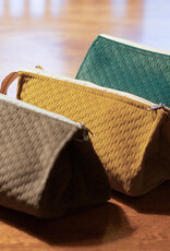 Caracas stug fluweel golfjesprint dennengroen