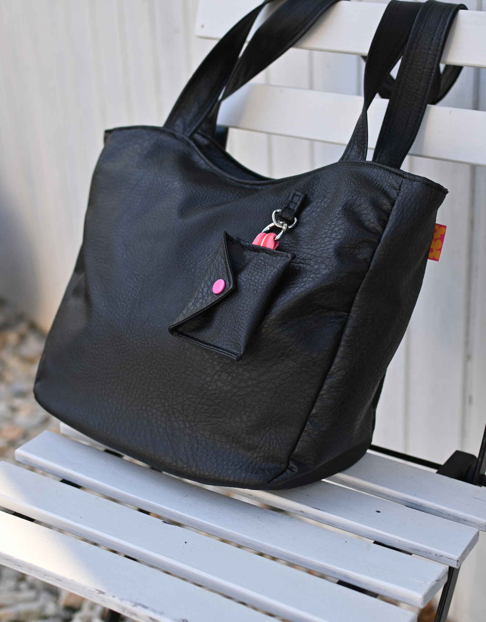 Imitatieleder met structuur Elvis zwart