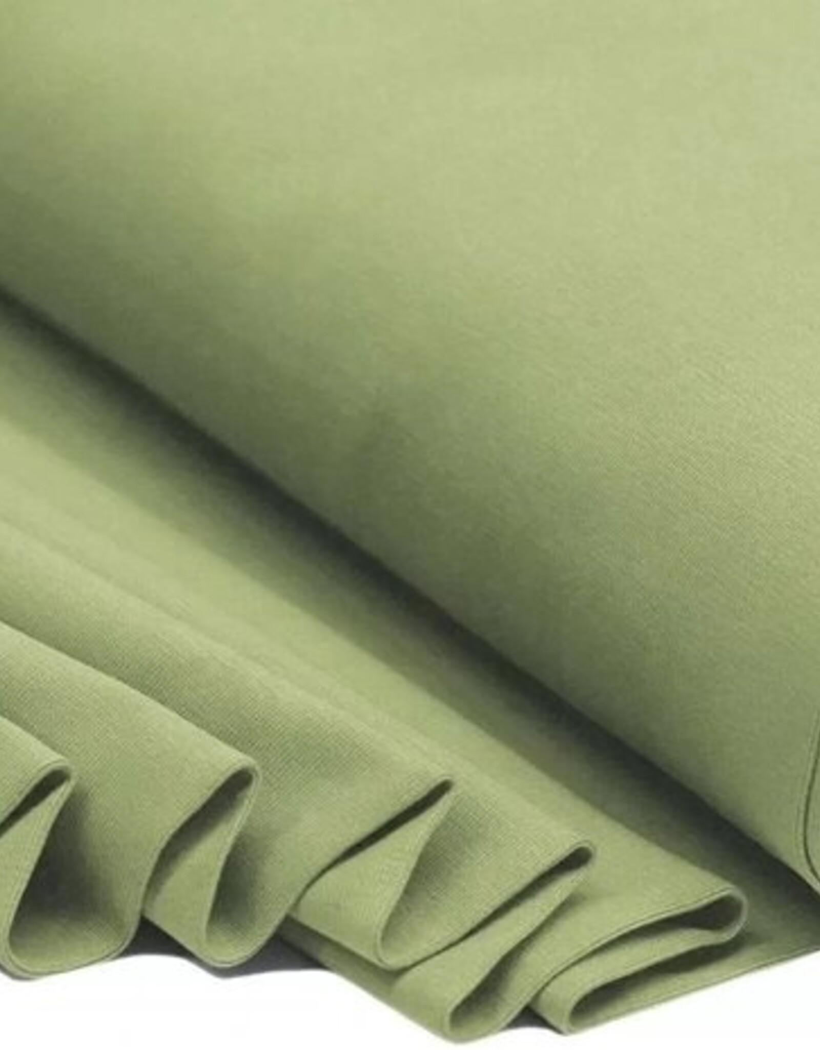 Boordstof vlak 70cm rondgebreid olijf