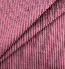 Stug grof ribvelours aubergine