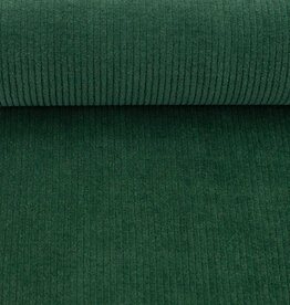 Juna elastisch ribfluweel donker groen