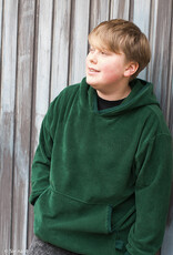 Juna elastisch ribfluweel donker groen