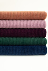 Juna elastisch ribfluweel donker groen