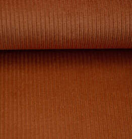 Corduroy met stretch - 8W bubble roest