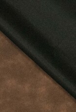 Imitatieleder vegan leather donkerbruin