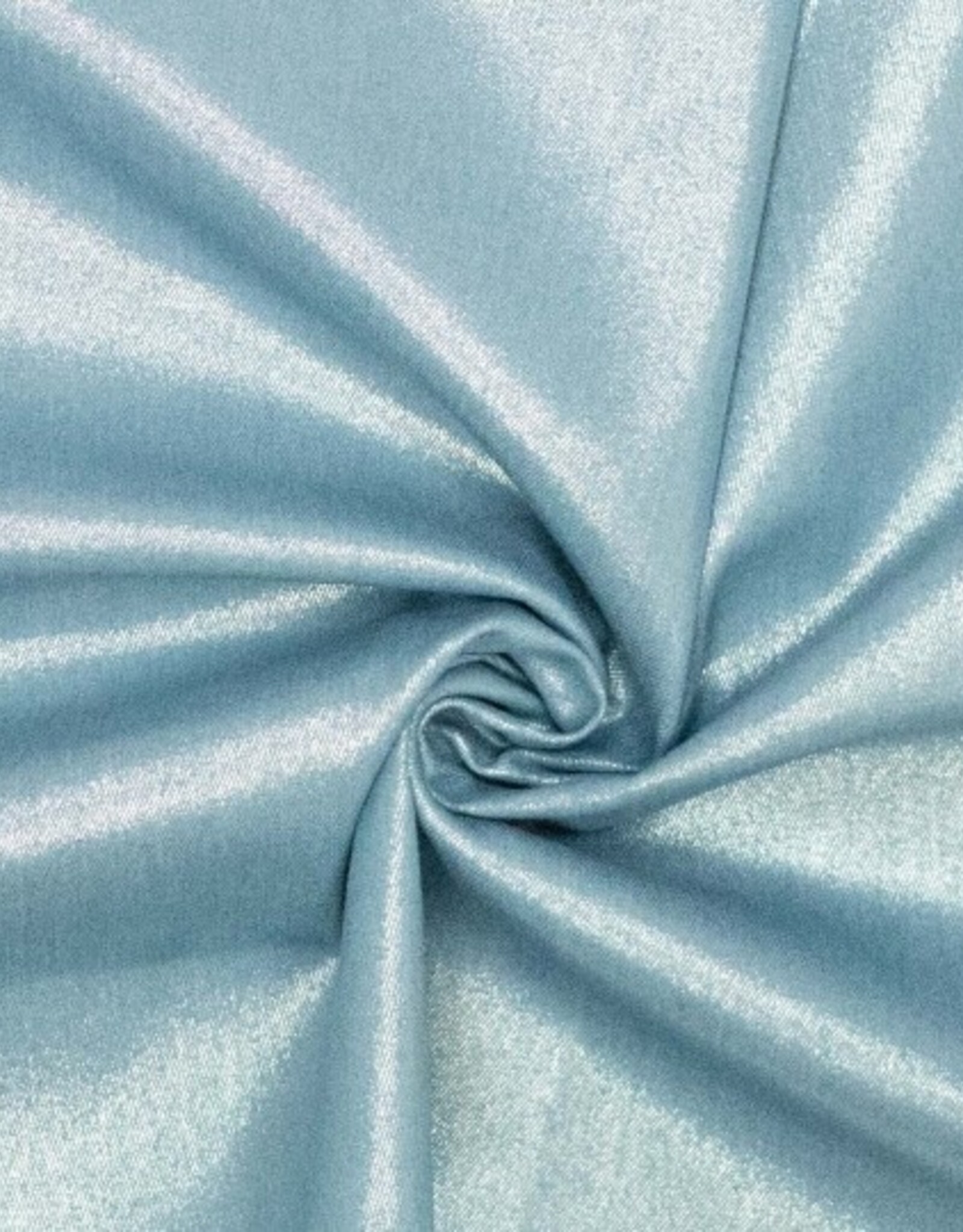 Denim met glitter folie lichtblauw/zilver