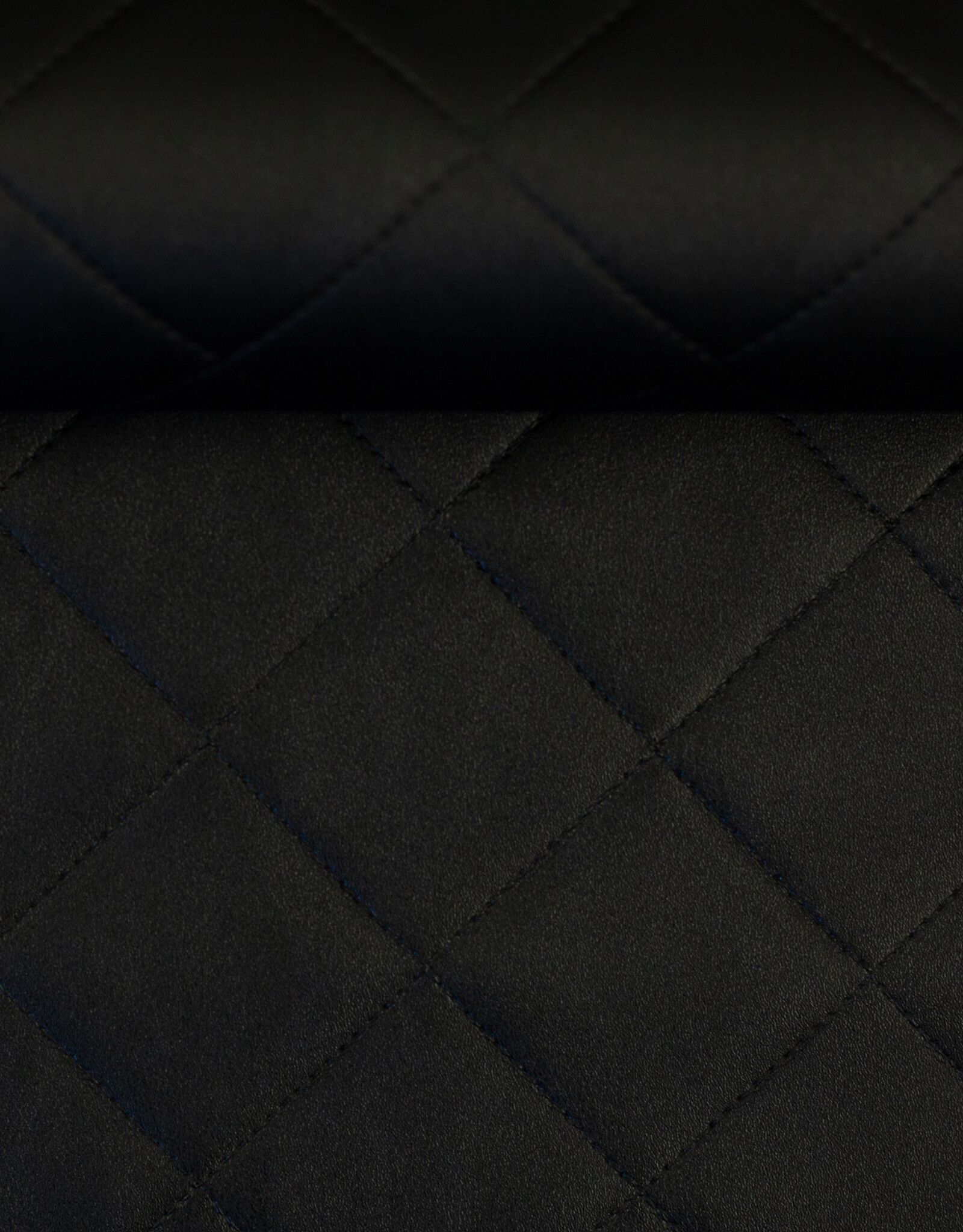 Squared imitatieleder zwart