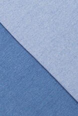 COUPON 70X140CM Katoen stretch twill denim donker blauw