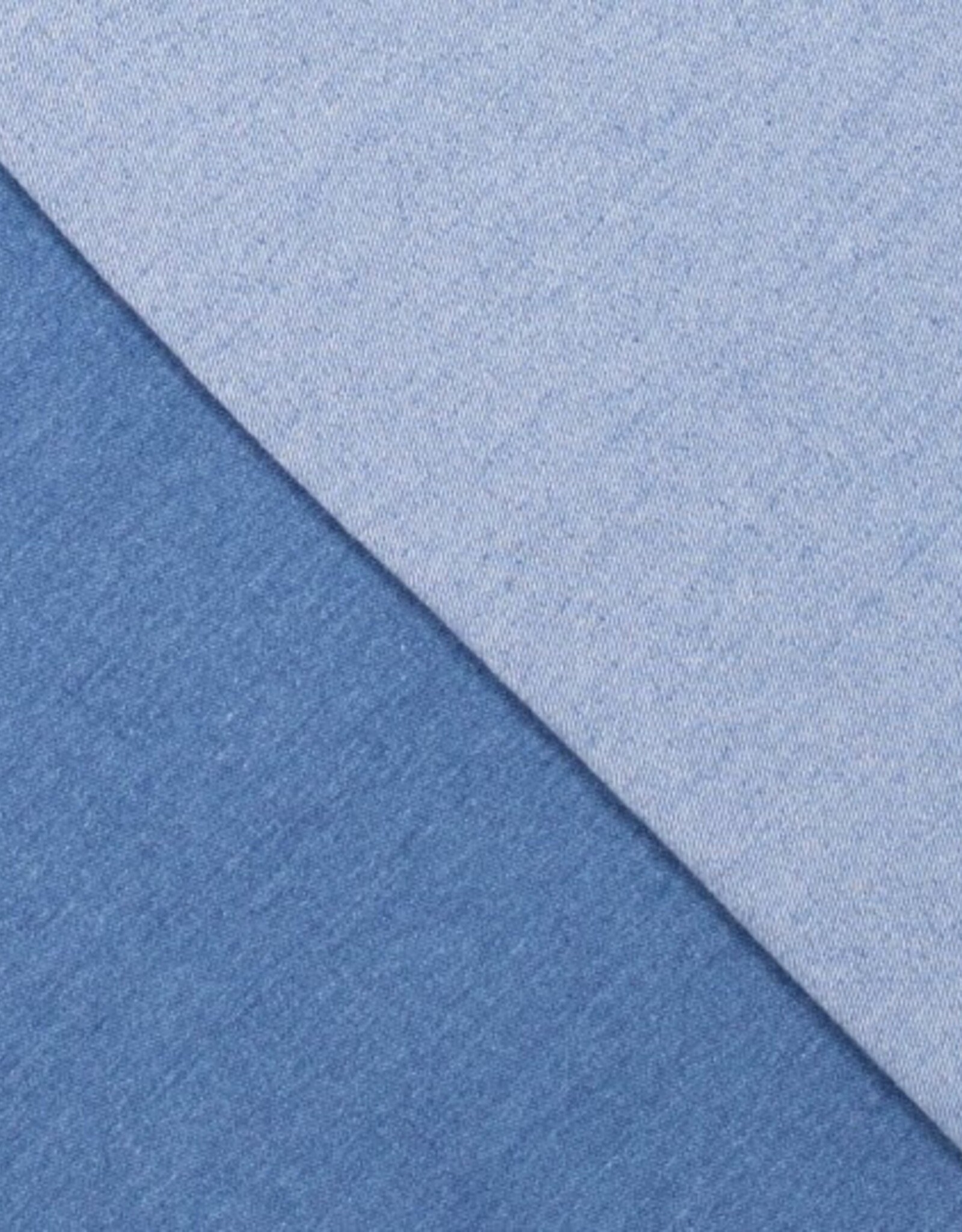 COUPON 70X140CM Katoen stretch twill denim donker blauw